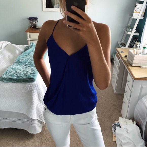 Charlotte Russe Tops - Royal Blue Wrap Top